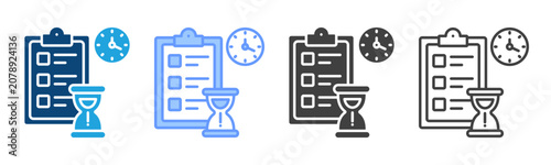 Foto Long-Term Planning  Multi Style Icon Set Vector Collection