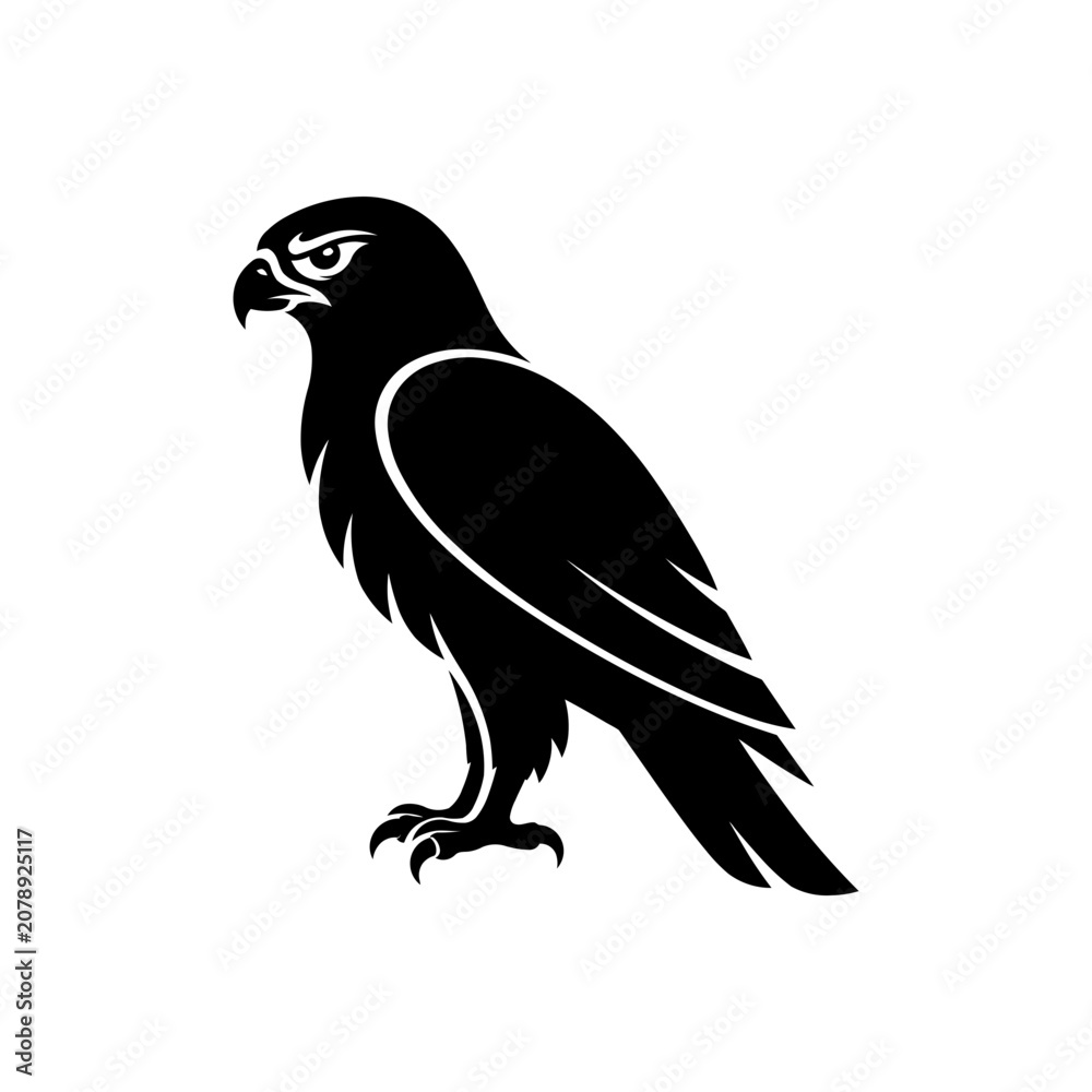 Fototapeta premium Fierce Eagle Bird Icon