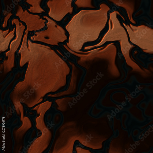 Bild auf Leinwand Detailed Martian Red Seamless Texture — Zenith Canyon Landscape