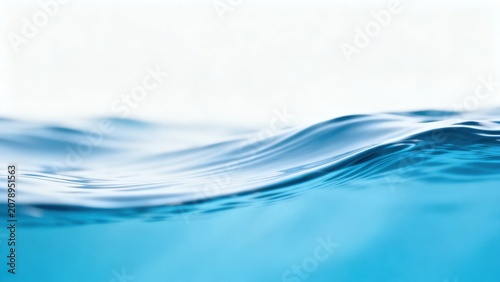 Blue water wave surface