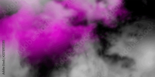 Obraz na płótnie Purple and black background abstract smoke fog