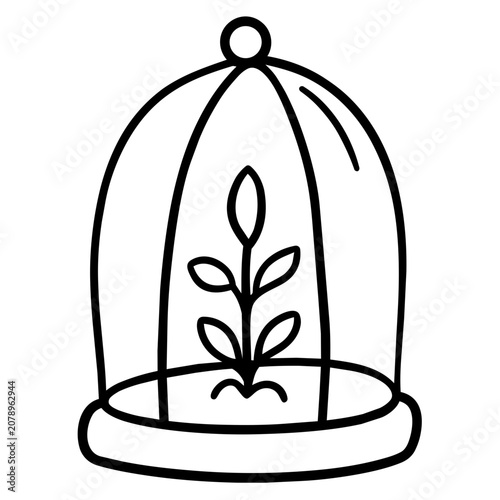 фотографія air purifying house plant for health breathing concept