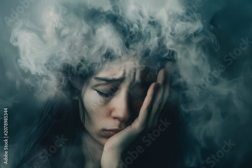 Burnout concept illustrating emotional fatigue and depleted mental energy.