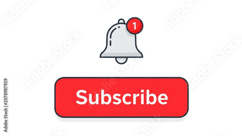 Canvastavla A notification bell icon with a red badge appears above a subscribe button