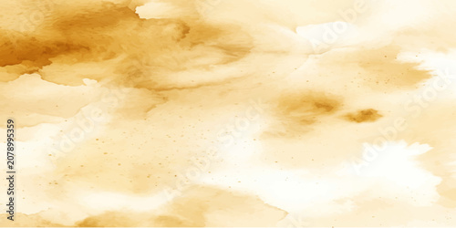 Grunge Clouds and Sun Sky Background with Vintage Parchment Paper Texture Aged Antique Beige Brown Weathered Pattern for Retro Design Wallpaper and Artistic Backdrop