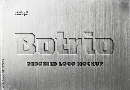 Debossed Logo Mockup