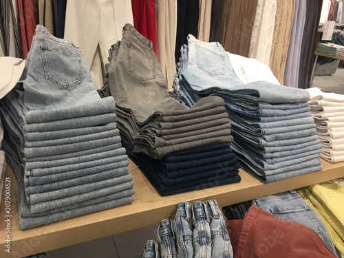 Organized Store Pants Merchandising Display 