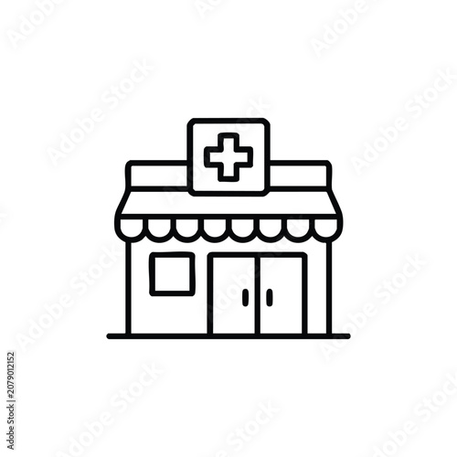 Medical pharmacy medical pharmacy medicaments black and white vector icon