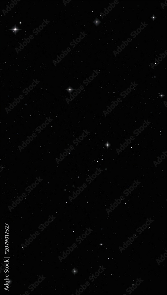 Fototapeta premium White Lights in Endless Black