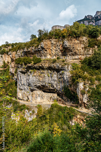 The Hermitage of San Urbez in Anisclo Canyon, Huesca, Aragon, Spain