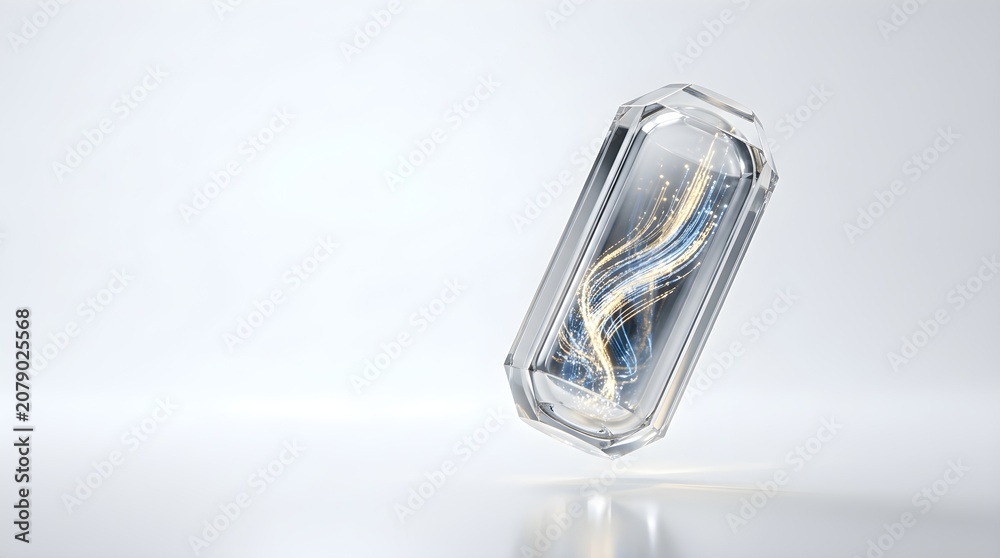 Fototapeta premium Premium Glassmorphism Business Concept for Innovation, Growth and Corporate Strategy 