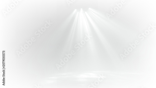 Photos White light beam with volumetric rays and divine glow PNG