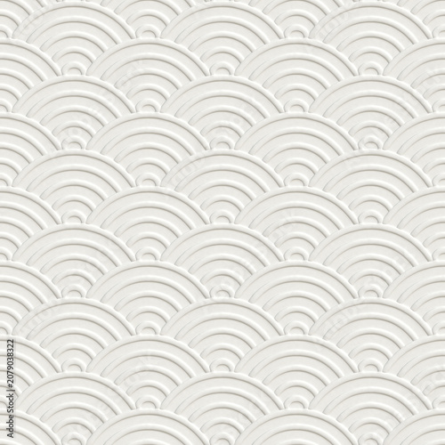 Floral-patterned porcelain tiles. Perfect seamless pattern.