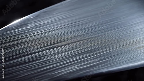 Closeup of brushed metal surface