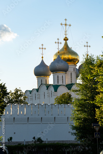Photography Epic Novodevichy convent ancient Russian orthodox architecture landscape panorama