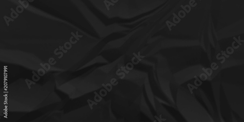 Photos Black crumpled paper background texture pattern overlay