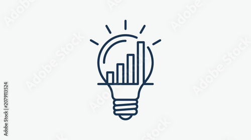 A creative idea light bulb moment.