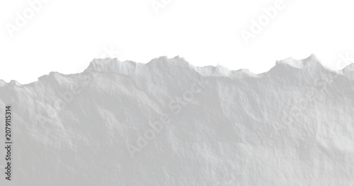 Canvastavla Realistic crumpled white paper texture for background design