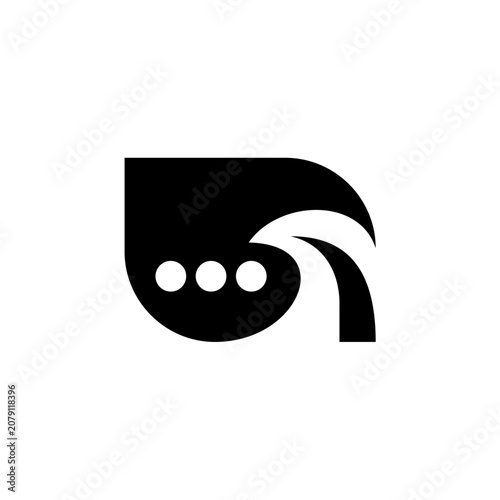 Black Dot Graphic Design Element.