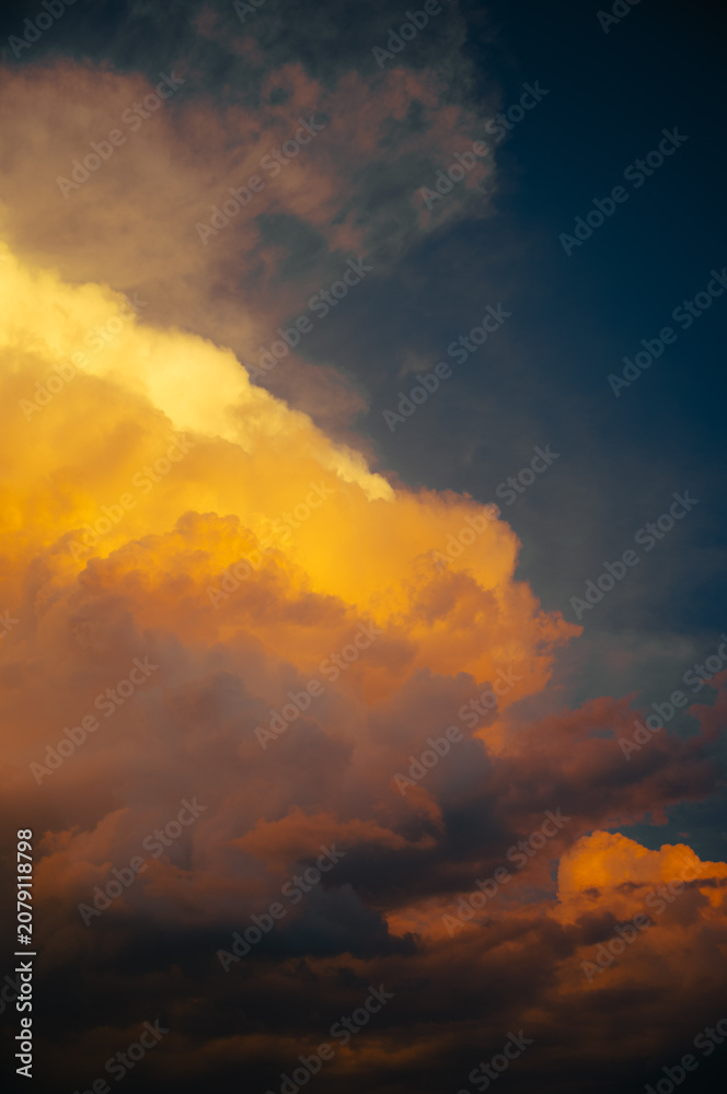Fototapeta premium sunset in the sky