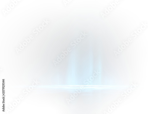 Blue laser rays with dynamic speed streaks and glowing motion PNG