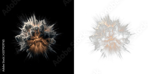Photography Fire explosion with glowing sparks and blazing flames PNG