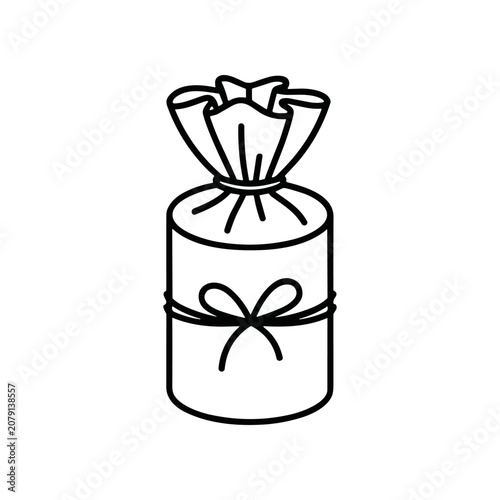 Fotografía Gift wrapped in ribbon and bow.