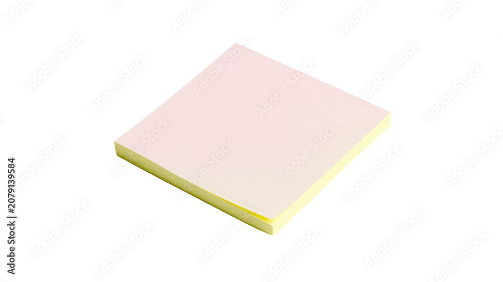 Fototapeta premium Sticky notes isolated on transparent PNG background