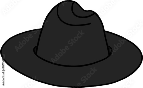cowboy hat isolated on white