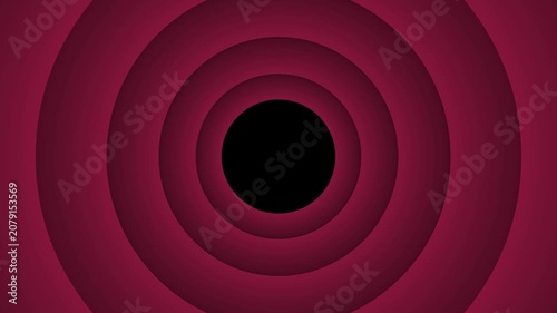 Abstract concentric circle expansion motion graphic, minimalist radiating rings animation, seamless loop background with pulsing circular waves, modern digital radial design for creative visuals, 4k