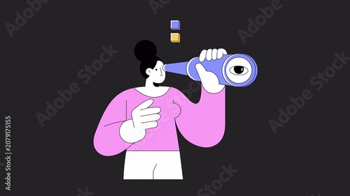 Student With Vision  Animation Alpha Channel