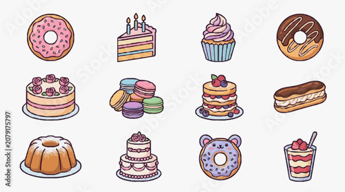 фотографія Delicious Dessert Delights Collection.