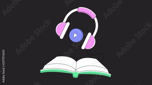 Audio Book  Animation Alpha Channel
