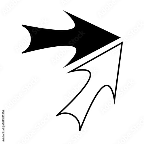 arrow dualtone icon. arrow icon. vektor. 