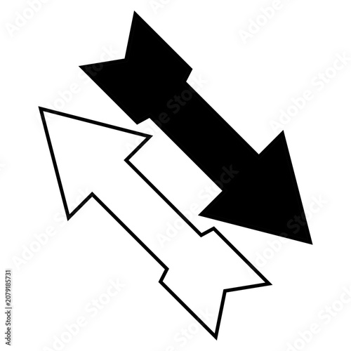 arrow dualtone icon. arrow icon. vektor. 