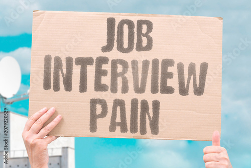 Canvastavla "Job interview pain" The hiring process can be unpleasant