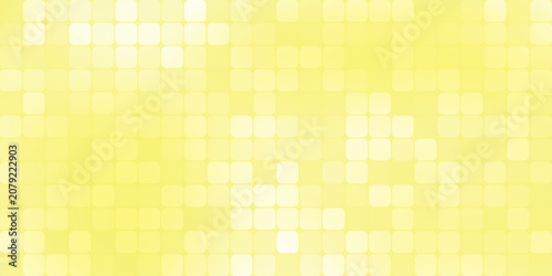 Abstract Pale Yellow Rounded Square Mosaic Background eps10