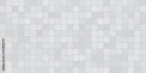 Abstract Light Gray Mosaic Rounded Square Pattern Background eps10