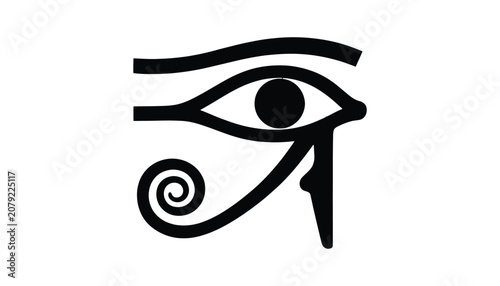 Canvas Print Ancient egyptian eye of horus symbol illustration