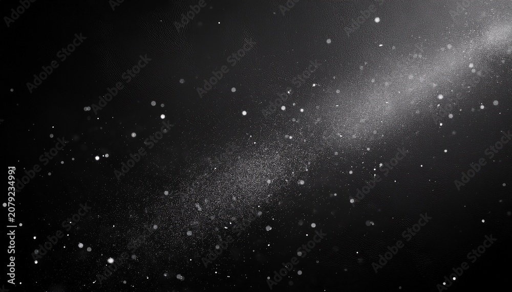 Fototapeta premium Charcoal Black With Delicate White Light Dusting Background