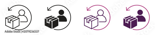 Foto Customer return icon set
