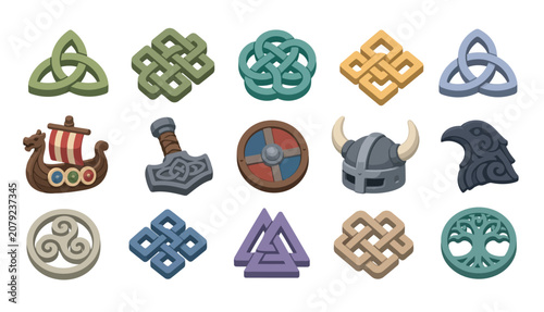 Viking Nordic Celtic Symbols.