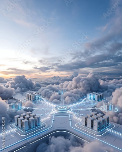 Enterprise cloud computing network with distributed infrastructure