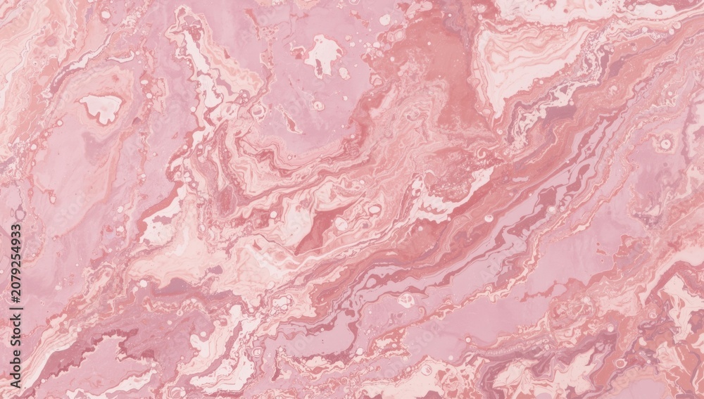 Fototapeta premium Pink marble texture with swirling patterns and tones