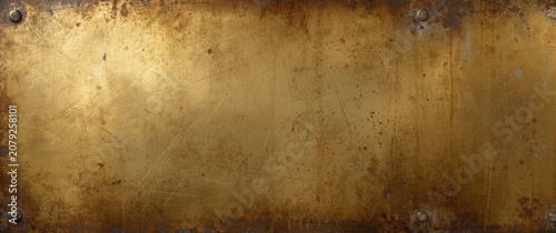 Aged metallic gold surface with scratches and imperfections