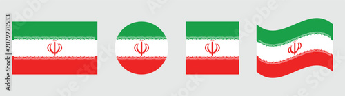 Foto Iran flag icons