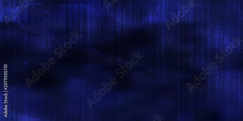Dark blue abstract grunge background with a distressed vertical scratch texture over a moody dark mesh gradient backdrop. modern desain