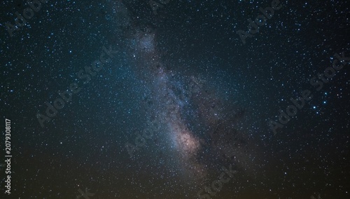 Milky Way galaxy with stars in a night sky