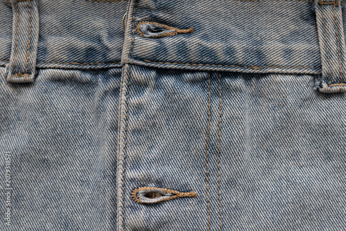 Foto Top part of a blue jeans waistband