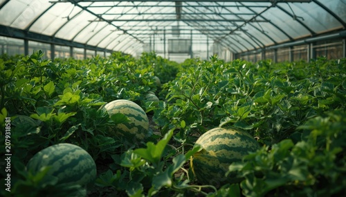 Lush green plantation showc...